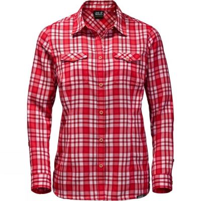 Camisa Jack Wolfskin Evan Mujer Rojas - Chile QLY184237